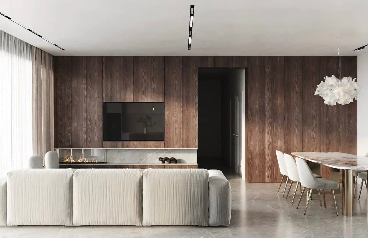 Warm Minimalist Lounge